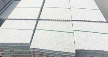 吉林市芝麻白毛板，石材毛板