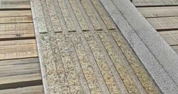 吉林市黄金麻盲道石 盲条