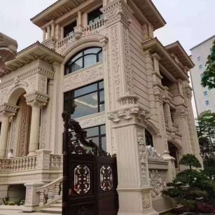 吉林市黄金麻别墅外墙异形定制